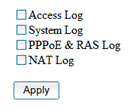 Log Settings Screenshot