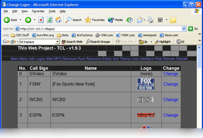 TivoWeb Logo Module Screenshot