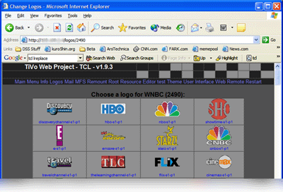 TivoWeb Logo Module Screenshot